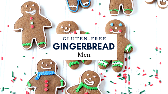 kids icing gluten-free gingerbread men