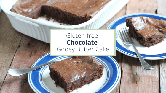 gluten free chocolate gooey butter cake