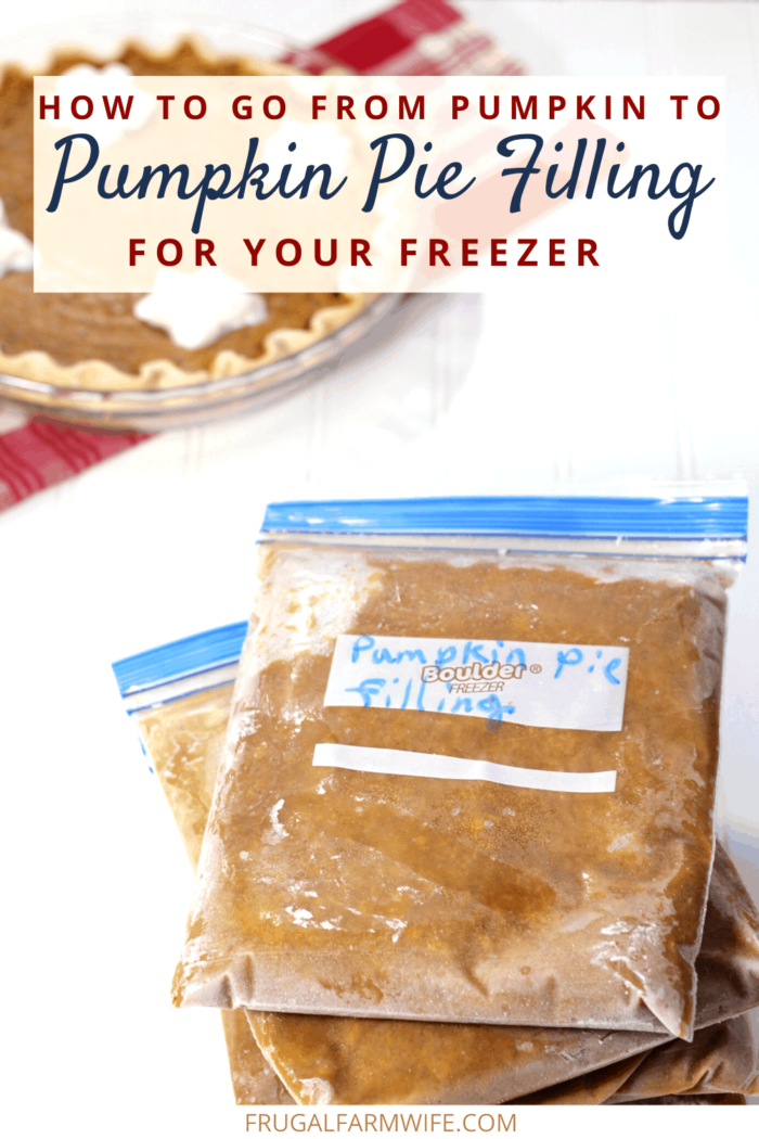 Harvesting pumpkins or looking for what to do with that jack-o-lantern pumpkin you picked up? Here's how to make and freeze pumpkin pie filling!
