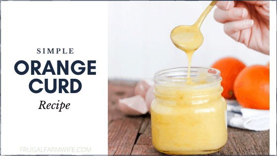 Simple Orange Curd Recipe