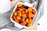 Instant pot butternut and cranberries - so easy - only 5 minutes cook time!