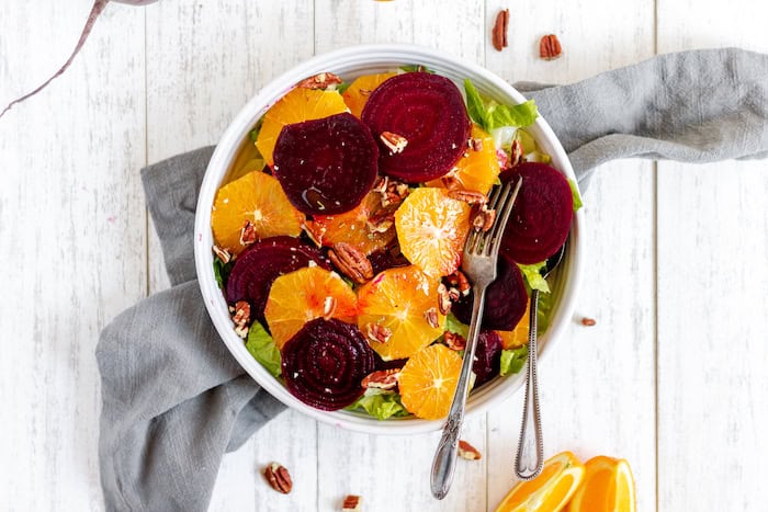 citrus and roasted beet salad