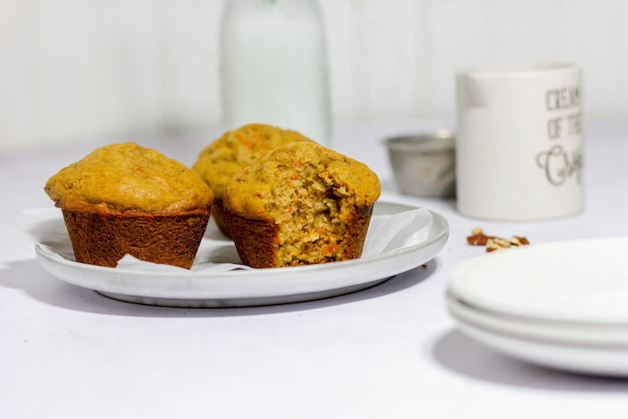 carrot muffins with pecans