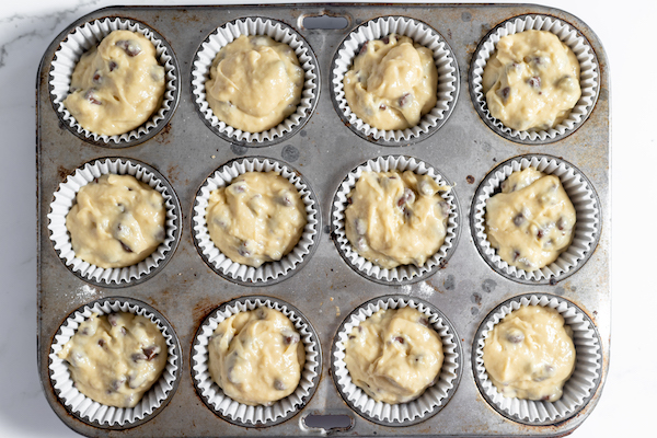 muffins batter gluten free chocolate chip