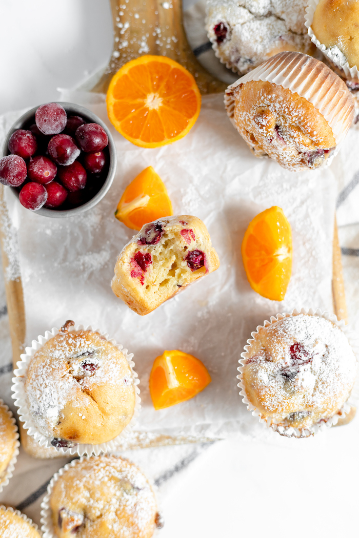 gluten free cranberry muffins with orange