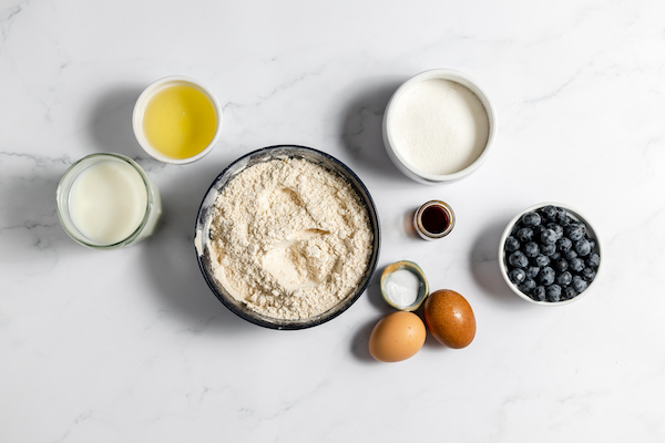 ingredients for making gluten free muffins