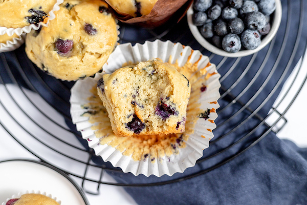 gluten free muffin with blueberries
