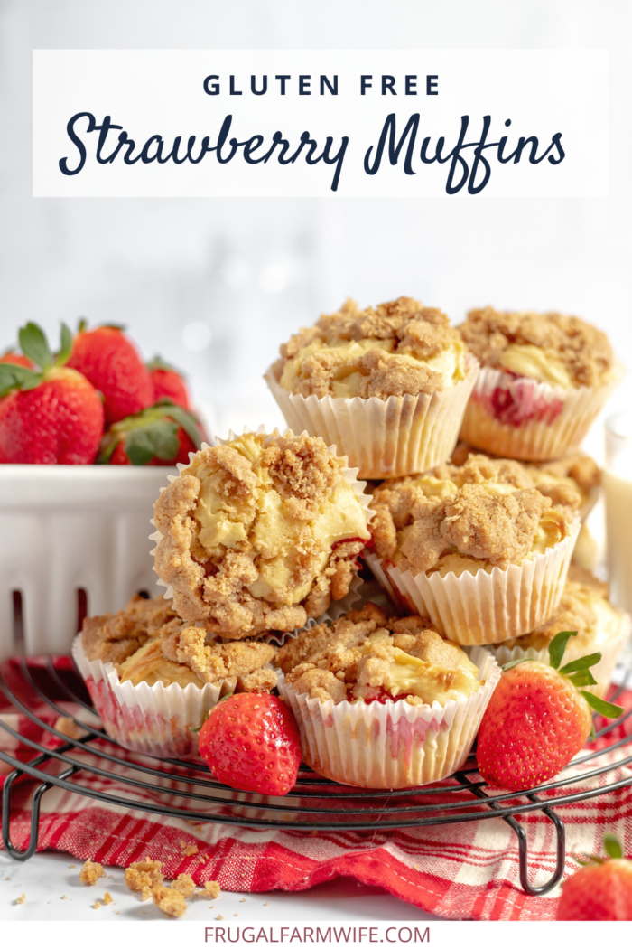 Soft and delicious gluten free strawberry muffins