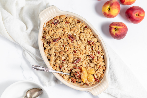 gluten free peach crisp