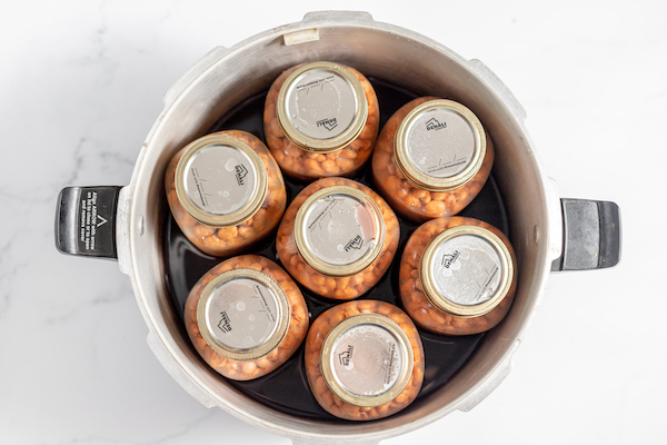 canned beans ready to take out and store
